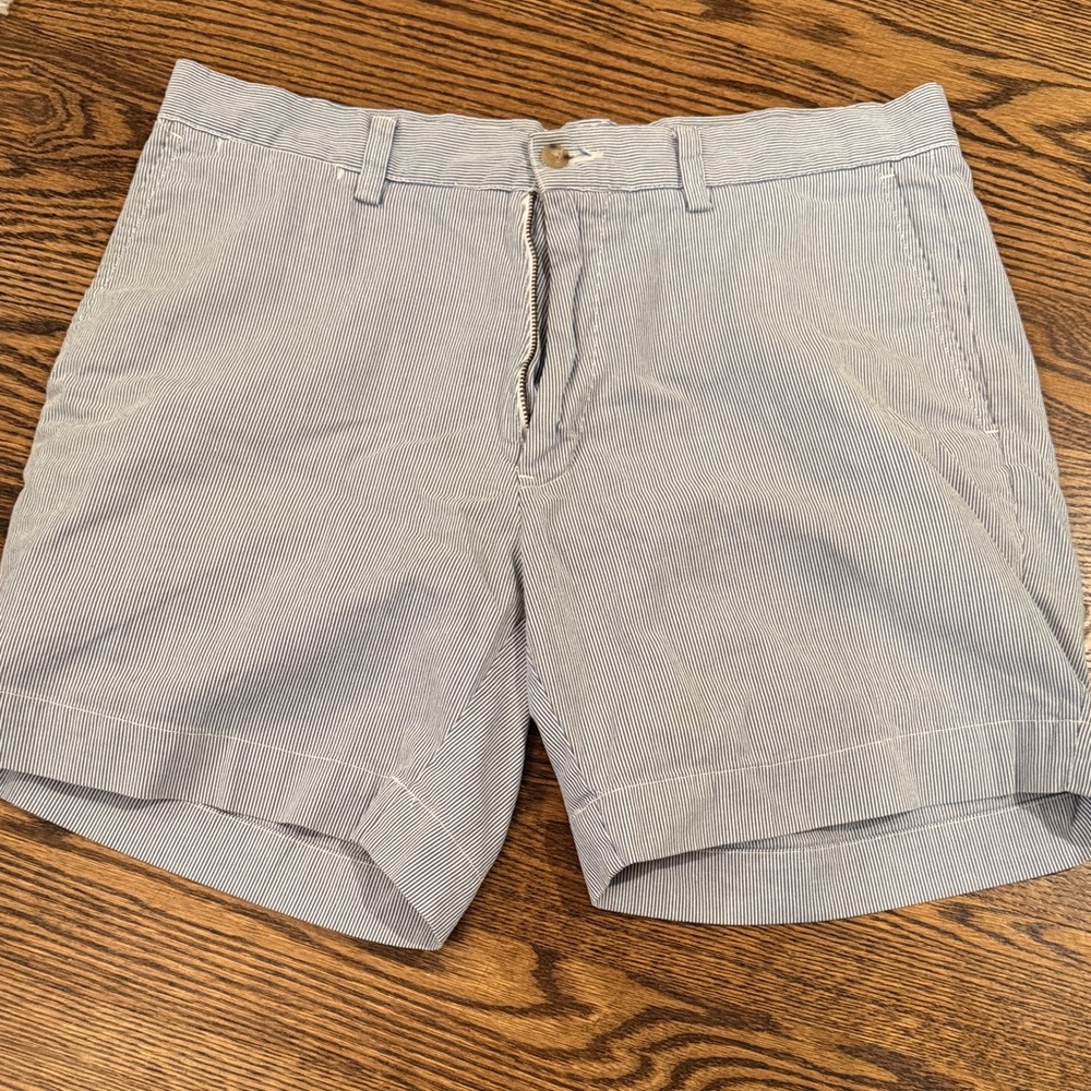 Polo Blue Striped Shorts